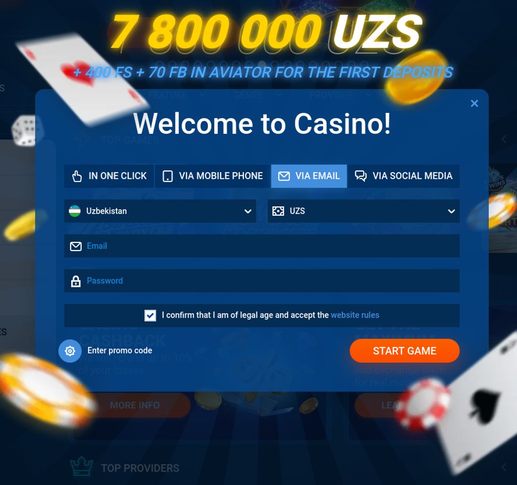 Регистрация в Mostbet через электронную почту